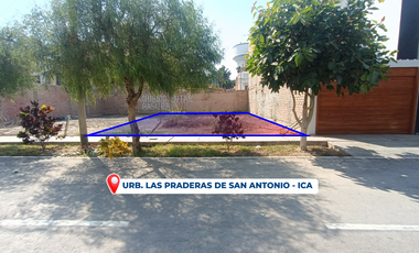 Se vende terreno de 120 m2 en Praderas de San Antonio, justo al lado de la Urb. Residencial San Carlos