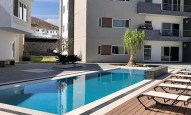 Departamento en Renta  en Condominio con Amenidades en Juriquilla PB