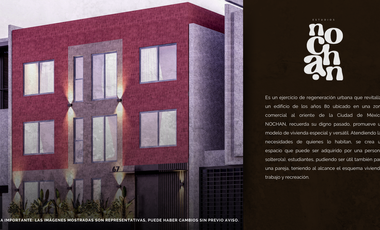 Pre-sale of NOCHAN ORIENTE Studios, Agrícola Oriental, CDMX