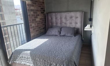 RENTA DEPARTAMENTO TIPO LOFT TOTALMENTE AMUEBLADO EN BARRIO W CENTO MTY A UNA CUADRA DE MACRO PLAZA