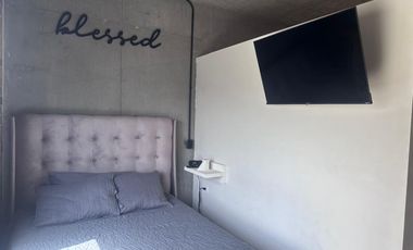 RENTA DEPARTAMENTO TIPO LOFT TOTALMENTE AMUEBLADO EN BARRIO W CENTO MTY A UNA CUADRA DE MACRO PLAZA