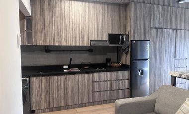 RENTA DEPARTAMENTO TIPO LOFT TOTALMENTE AMUEBLADO EN BARRIO W CENTO MTY A UNA CUADRA DE MACRO PLAZA