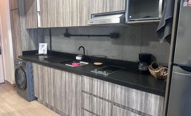 RENTA DEPARTAMENTO TIPO LOFT TOTALMENTE AMUEBLADO EN BARRIO W CENTO MTY A UNA CUADRA DE MACRO PLAZA