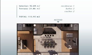 Departamentos en venta Zibatá Querétaro. 1 y dos recámaras. 1 y 2 estacionamientos techados.