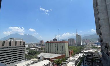 EXCELENTE DEPARTAMENTO TIPO LOFT AMUEBLADO, EN BARRIO W  CON VISTA AL CERRO DE LA SILLA A UNA CUADRA DE MACROPLAZA.