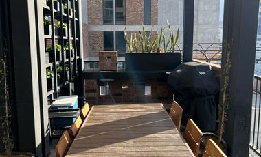 EXCELENTE DEPARTAMENTO TIPO LOFT AMUEBLADO, EN BARRIO W  CON VISTA AL CERRO DE LA SILLA A UNA CUADRA DE MACROPLAZA.