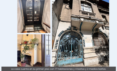 SE VENDE Amplia Casona en pleno centro de Santiago, a una cuadra del Metro Los Heroes