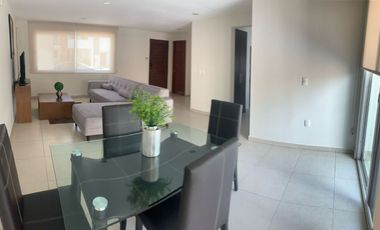 BONITA CASA AMUEBLADA EN RENTA EN RESIDENCIAL CON CASA CLUB, CERCA DE POLIFORUM