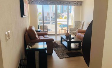 JURIQUILLA SANTA FE DEPARTAMENTO AMUEBLADO IMPECABLE DOS NIVELES 2 RECAMARAS EN PRIVADA VIGILANCIA AMENITIES ALBERCA