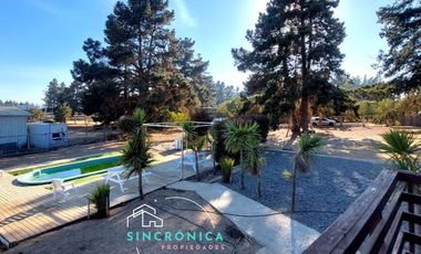 SE ARRIENDA ESPECTACULAR PARCELA CON 2 CASAS Y UN TALLER O ESPACIO MULTIFUNCIONAL