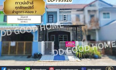 DD-793926 Townhouse Supalak City Lamlukka-Klong 7 Pathum Thani near Chatchawan Market