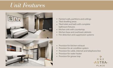 Two Adjacent Combinable Studio Units in One Astra Place, AS Fortuna, Mandaue City, Cebu