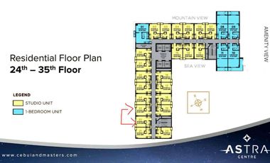 Two Adjacent Combinable Studio Units in One Astra Place, AS Fortuna, Mandaue City, Cebu