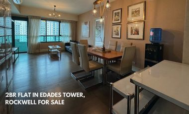 Rare Unit: 2BR Flat in Edades Tower, Rockwell, Makati