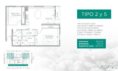 DEPARTAMENTOS EN PREVENTA EN JUAN PALOMAR Y ARIAS