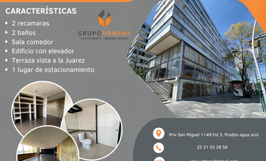 Departamento en Renta en Avenida Juárez, Puebla – Espacioso y Bien Ubicado