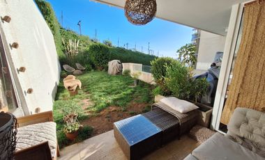 Lindo Departamento Con Jardín Privado En Costa De Montemar