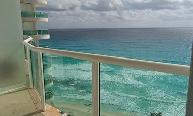 RENTA DEPARTAMENTO A PIE DE PLAYA EN CANCÚN
