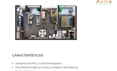 VILLARRICA arriendo mensual Condominio Mirador al Volcan Dpto 2D 1 B COD.ARM147