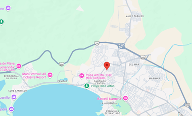 Casa ubicada en colonia Chapalitas Las Fuentes Manzanillo México. Con 2 recamaras y 104m2. Con acceso controlado. Muy cerca de Playa Olas Altas.