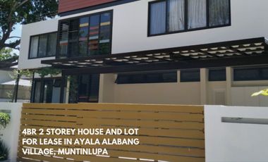 Lease: 4BR 2-Storey House and Lot for Lease in Ayala Alabang Village, Muntinlupa City