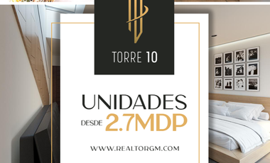 SE VENDEN ESTUDIOS EXCLUSIVOS CON VISTAS AL MAR DESDE EL SEGUNDO NIVEL EN PLAYA DEL CARMEN Y A UNA CUADRA DE LA QUINTA AVENIDA