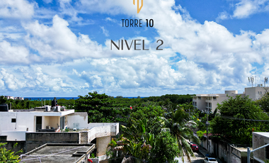 SE VENDEN ESTUDIOS EXCLUSIVOS CON VISTAS AL MAR DESDE EL SEGUNDO NIVEL EN PLAYA DEL CARMEN Y A UNA CUADRA DE LA QUINTA AVENIDA