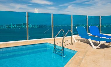 ARRIENDO & VENDO APARTAMENTO DUPLEX FRENTE A LA BAHIA DE CASTILLOGRANDE