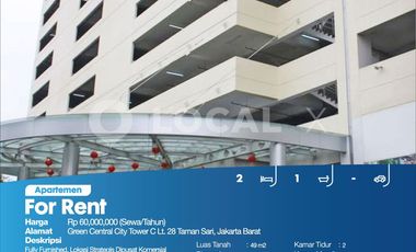 Apartemen Green Central City Tower C Lt. 28 Taman Sari, Jakarta Barat