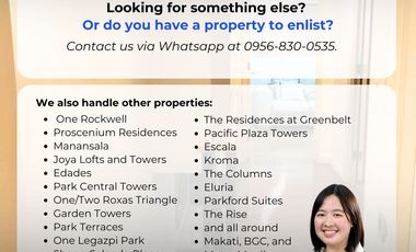 FOR SALE: One Rockwell 2BR Unit Condo in Makati (Direct Buyers Only) Proscenium Lincoln Tower, Makati City Joya Lofts and Towers, Rizal Tower, Luna Ga