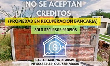 JCM Venta de Casa en Recuperacion Bancaria en Petirrojo 18, 45850 Las Aguilillas, Jal.