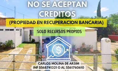 JCM Venta de Casa en Recuperacion Bancaria en Petirrojo 3, 45850 Las Aguilillas, Jal.