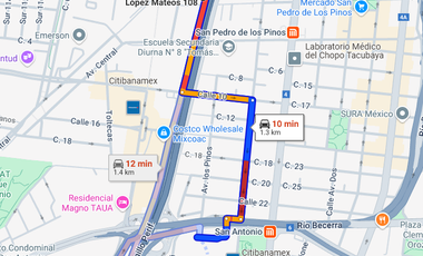 Departamento en Venta San Pedro de los Pinos Alvaro Obregón CDMX