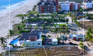 Residential lots on Palmarito Beach, in Puerto Escondido