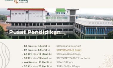 Rumah Ahsan Ciomas Dekat Terminal Laladon, Baru 2 LANTAI Mewah Murah di Dekat Kota Bogor Jual Dijual