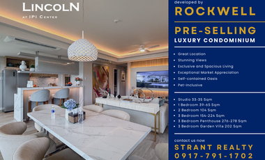 Rockwell Cebu City Studio Unit - Preselling Lincoln IPI Center