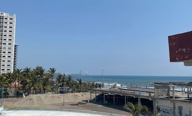 Departamento semiamueblado con vista al mar en renta, en boca del rio centro