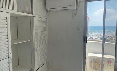 Departamento semiamueblado con vista al mar en renta, en boca del rio centro