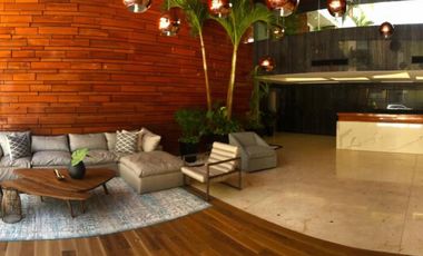 Estudio amueblado, vista al mar desde el rooftop, en venta, Cocobeach Playa del Carmen