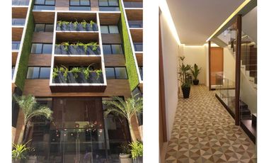 Estudio amueblado, vista al mar desde el rooftop, en venta, Cocobeach Playa del Carmen
