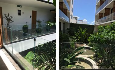 Estudio amueblado, vista al mar desde el rooftop, en venta, Cocobeach Playa del Carmen