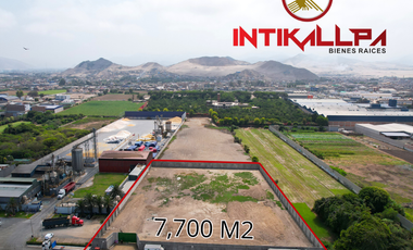 LOCAL DE 7,700 M2. EN LURIN