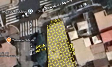 Se vende casa como TERRENO en esquina en plena zona de crecimiento vertical en Barranco