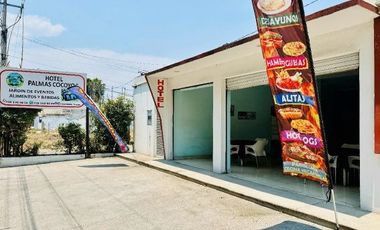 VENTA DE HOTEL EN COCOYOC , CON LOCALES RENTADOS