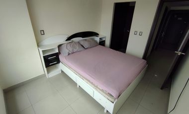 Suite Amoblada en Alquiler en el Norte de Guayaquil, 1 Habitación, 1 Baño, Parqueo,  Piscina, Gimnasio, Seguridad.