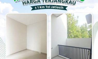 Rumah Arasa Dekat Pintu Tol Jatiasih, Baru 2 LANTAI Mewah Harga Murah New di Kota Bekasi Jual Dijual