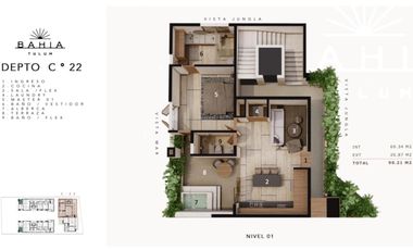 BAHIA TULUM DEPARTAMENTOS PREVENTA/ ENTREGA JUNIO 2025