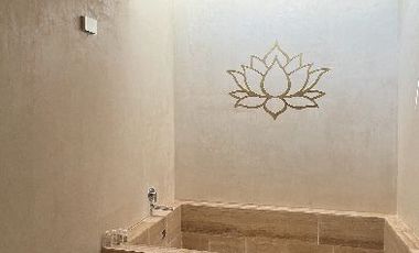 MODERNA CASA DENTRO DE MAYAKOBA, CON ACABADOS DE LUJO, 3 REC Y AMPLIO JARDIN CON ALBERCA