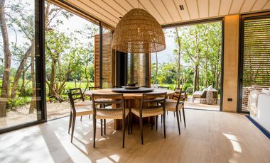 LUJOSA Y EXCLUSIVA VILLA EN RIVIERA MAYA , CON CAMPO DE GOLF Y BEACH CLUB,  ARQUITECTURA DE SORDO MADALENO