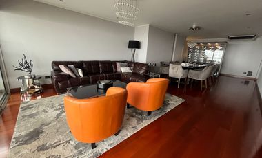 Venta Dpto. de lujo con vista panorámica al Golf Los Inkas – Terraza, cava y 3 dorms. con baño propio